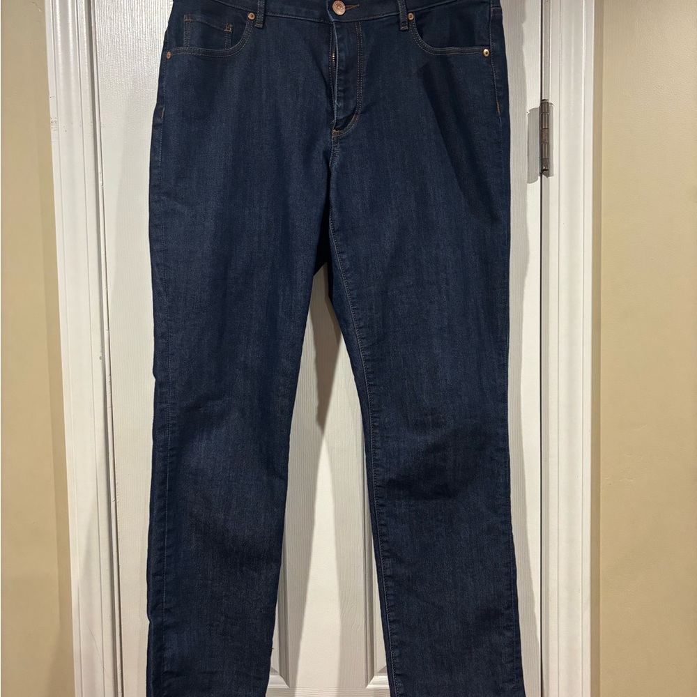 LOFT Blue Straight Leg Jeans Classic Style